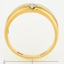 Кольцо из комбинированного золота 585 пробы c 1 бриллиантом Л51036095 фото 4