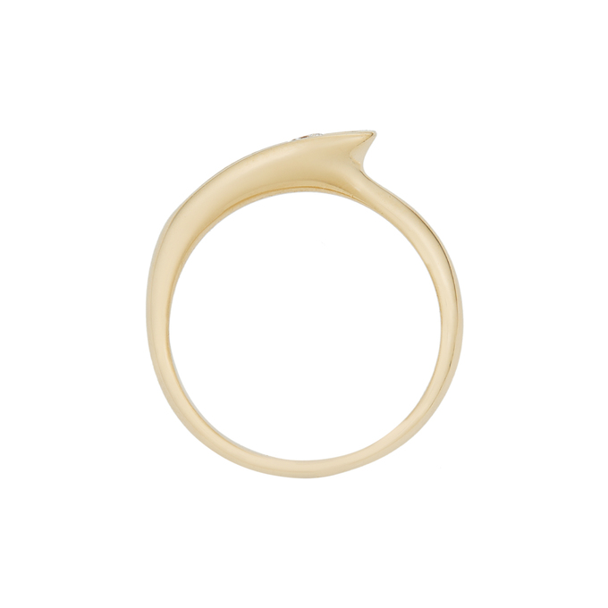 Кольцо из золота 585 пробы c бриллиантом, Л 4707 8713 за 44400