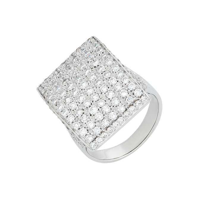 Кольцо из золота 750 пробы c бриллиантами