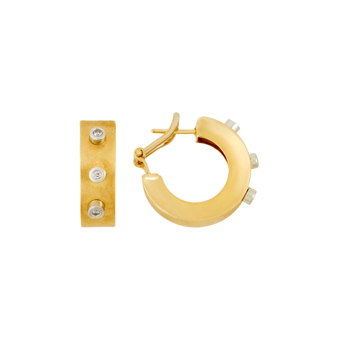 Серьги из золота 750 пробы c бриллиантами, Ц О007 1813 за 114400