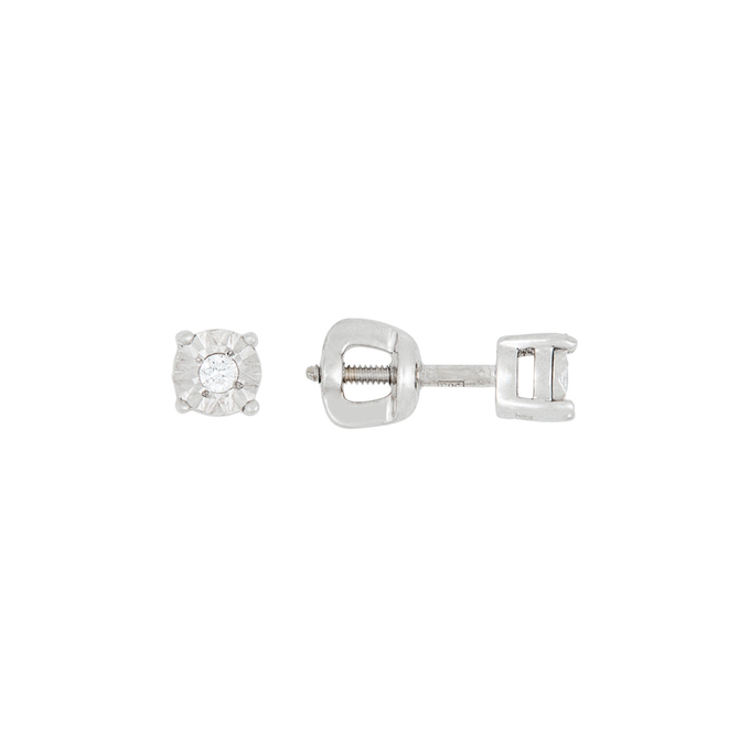 Серьги из золота 585 пробы c бриллиантами, Л 3706 3703 за 14400