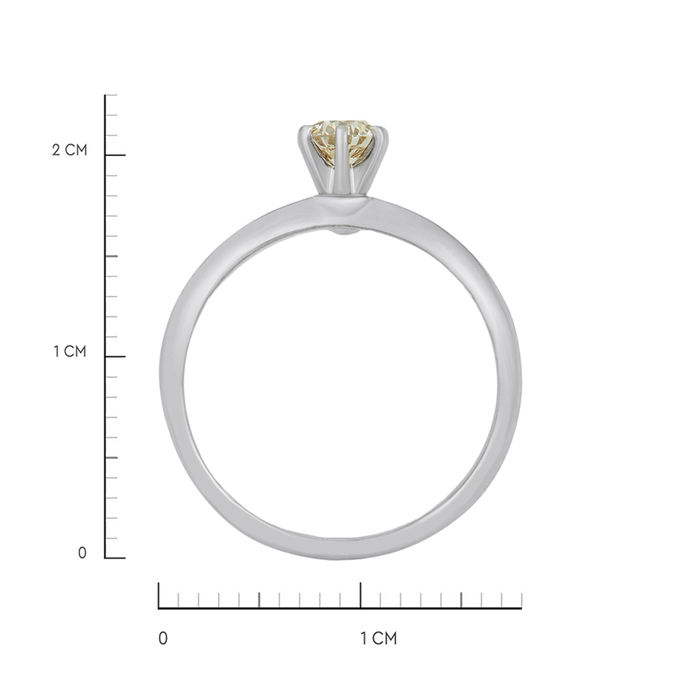 Кольцо из золота 585 пробы c бриллиантом, Л 4306 6229 за 38000