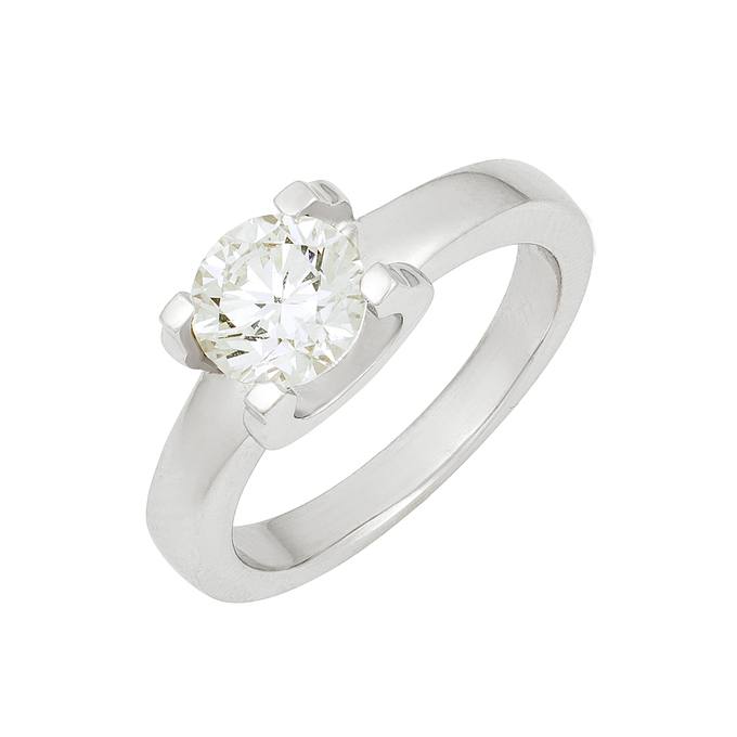 Кольцо из золота 750 пробы c бриллиантом, Л 6602 3391 за 470000