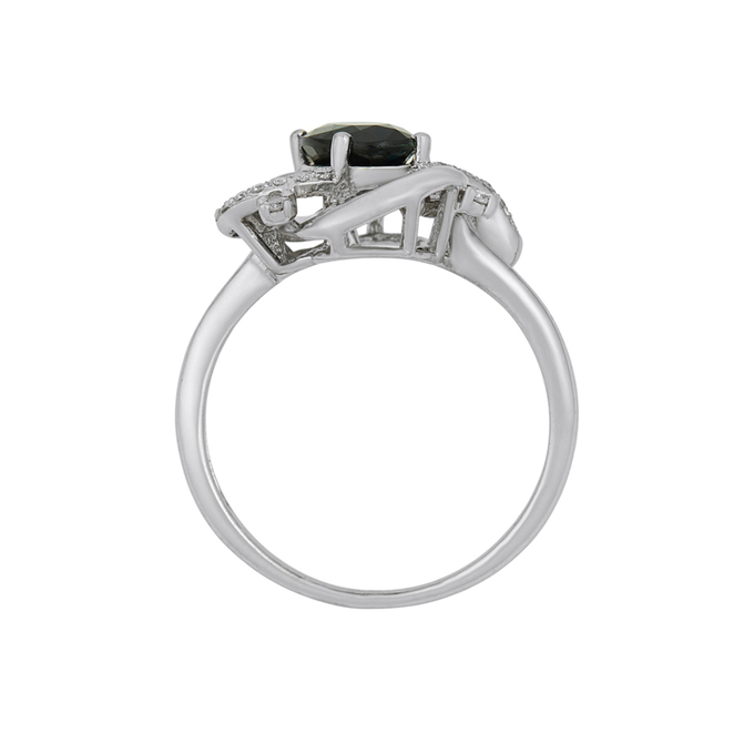 Кольцо из золота 585 пробы c сапфиром и бриллиантами, Л 3507 1329 за 57520