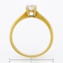 Кольцо из желтого золота 750 пробы c 1 бриллиантом Л33065834 фото 4
