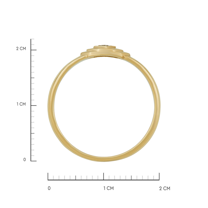 Кольцо из золота 750 пробы c бриллиантом, Л 3606 5809 за 33520