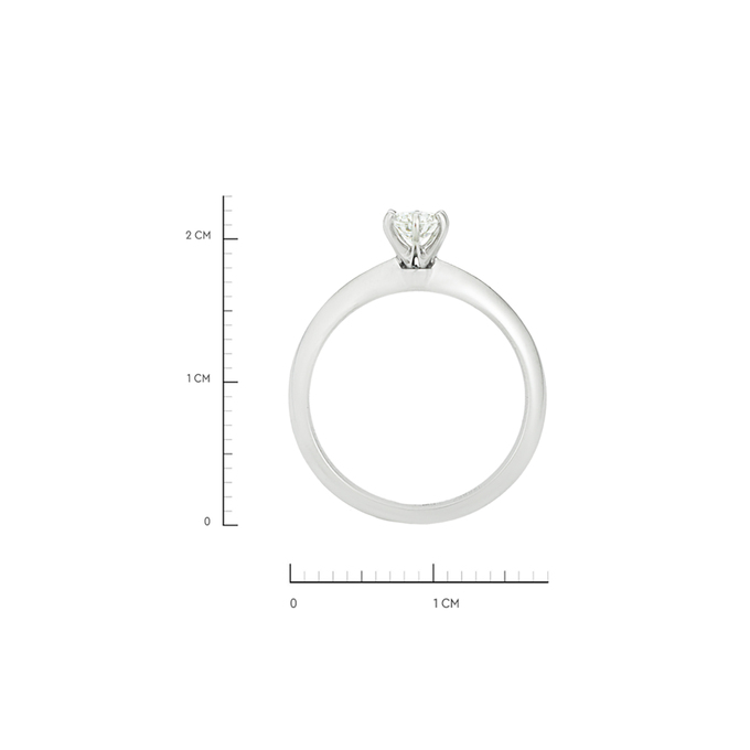 Кольцо из золота 585 пробы c бриллиантом, Л 0808 5845 за 58320