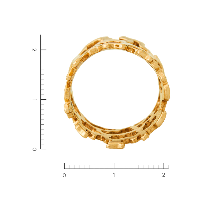 Кольцо из желтого золота 585 пробы, Л 6102 2932 за 46900