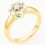 Кольцо из комбинированного золота 585 пробы c 7 бриллиантами Л47063327 фото 1