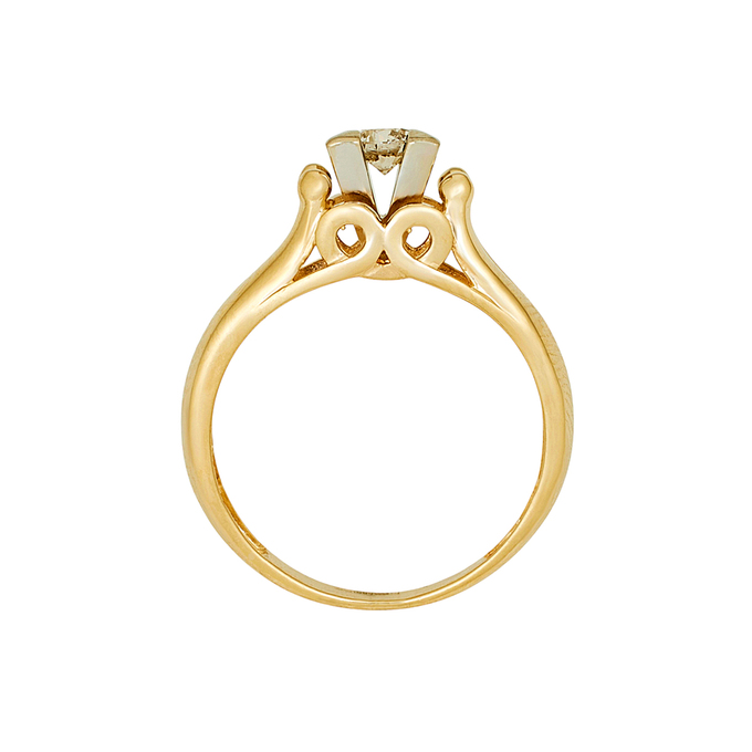 Кольцо из золота 585 пробы c бриллиантом, Л 7601 6922 за 59920