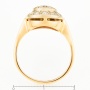Кольцо из комбинированного золота 585 пробы c 19 бриллиантами Л73015715 фото 4