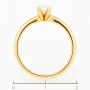 Кольцо из желтого золота 750 пробы c 2 бриллиантами Л33066354 фото 5