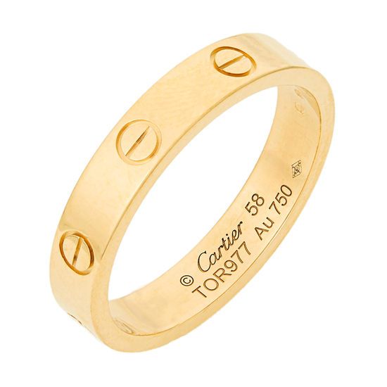 Кольцо из желтого золота 750 пробы c 1 бриллиантом