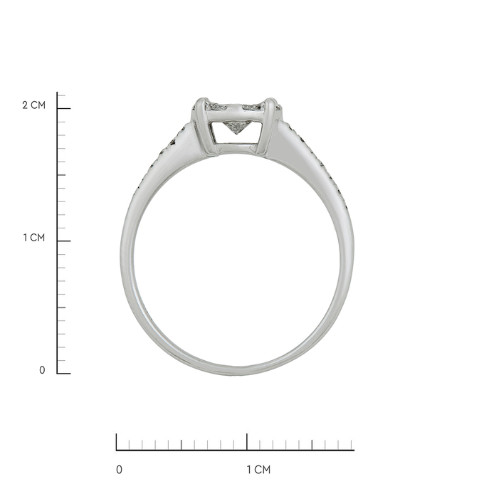 Кольцо из золота 585 пробы c бриллиантами, Л 4306 6266 за 69520