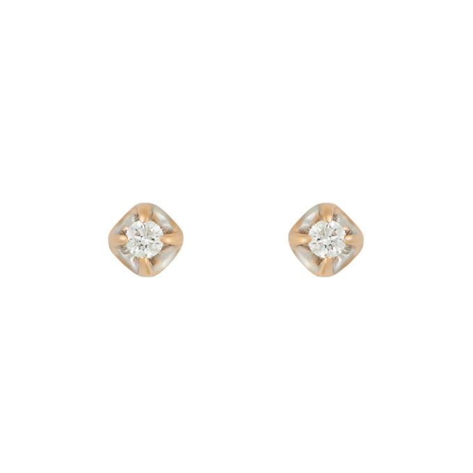 Серьги из золота 585 пробы с бриллиантами, Л 2813 4401 за 29600