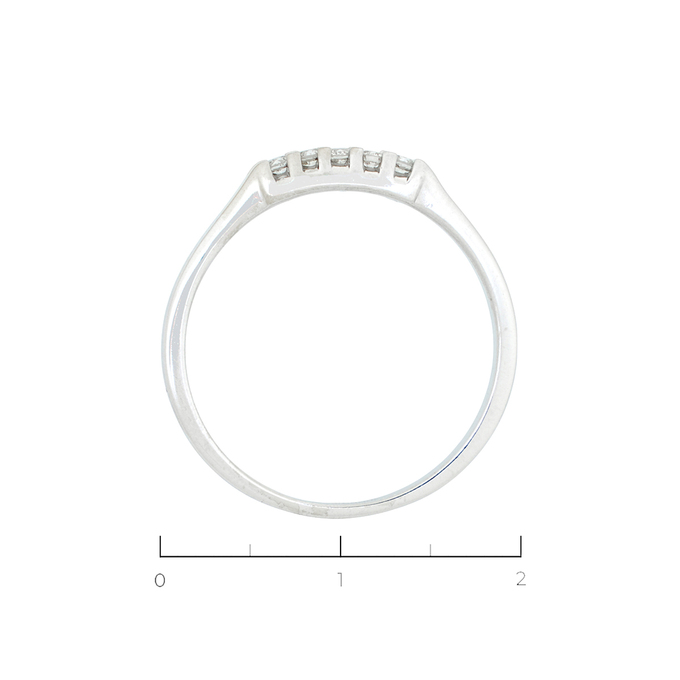 Кольцо из золота 585 пробы c 5 бриллиантами, Л 5405 6268 за 20930