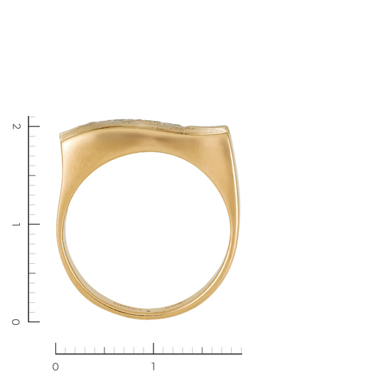 Кольцо из комбинированного золота 585 пробы c 7 бриллиантами, Л39106357 за 30000
