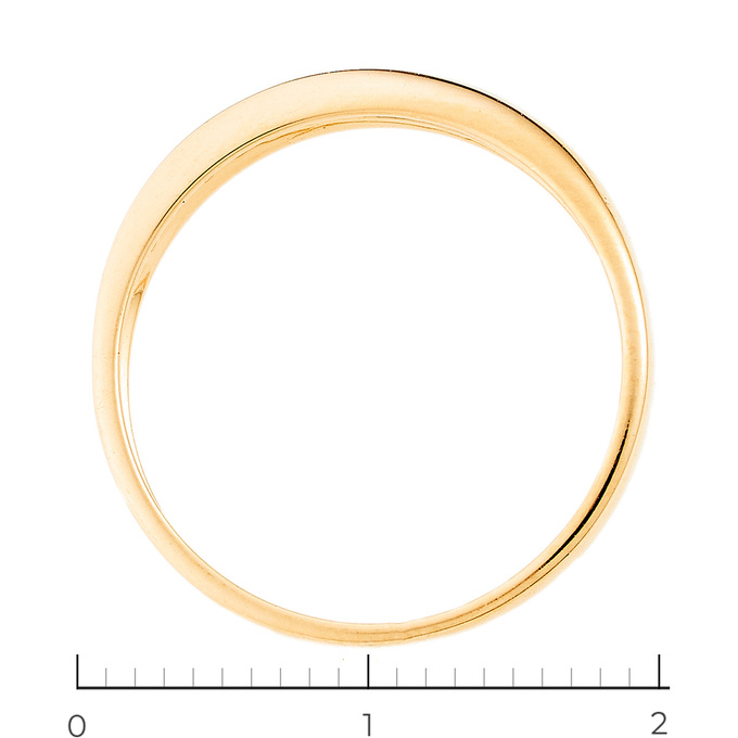 Кольцо из комбинированного золота 585 пробы c 13 бриллиантами