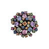 Кольцо из золота 750 пробы с бриллиантами и сапфирами
