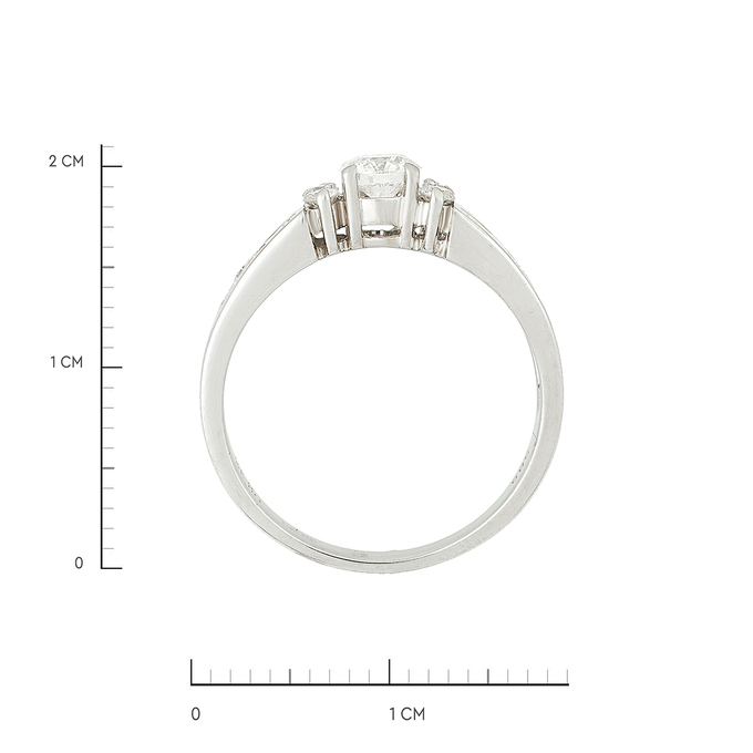 Кольцо из золота 585 пробы c бриллиантами, Л 7102 1243 за 107100