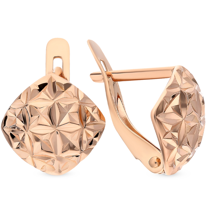 Серьги из красного золота 585 пробы