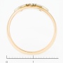 Кольцо из комбинированного золота 585 пробы c 2 бриллиантами Л33084074 фото 4