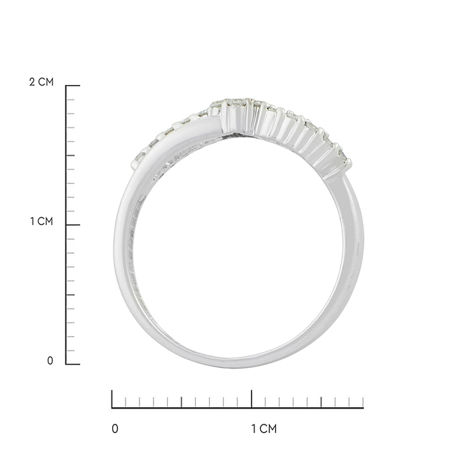 Кольцо из золота 585 пробы c бриллиантами