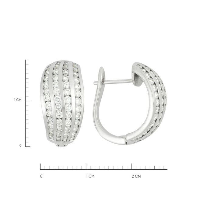 Серьги из золота 585 пробы с бриллиантами, Л 4107 9270 за 89000