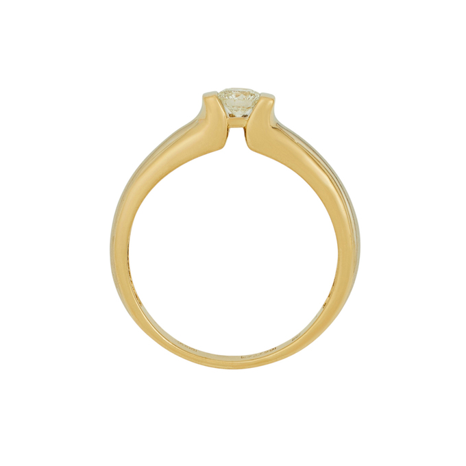 Кольцо из золота 750 пробы c бриллиантом, Л 6402 5043 за 64400