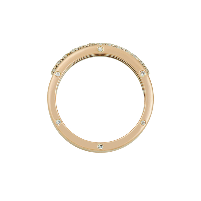 Кольцо из золота 585 пробы c бриллиантами, Л 6202 0818 за 66320