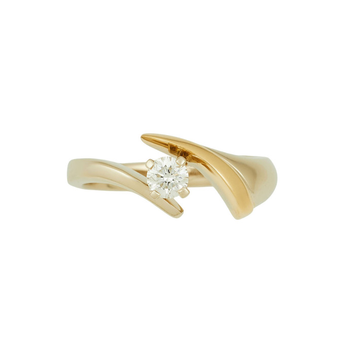 Кольцо из золота 750 пробы c бриллиантом, Л 2812 4440 за 92000