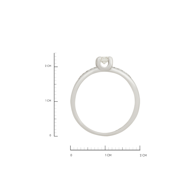 Кольцо из золота 585 пробы c бриллиантами, Л 2415 3463 за 34800