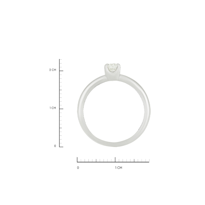 Кольцо из золота 585 пробы c бриллиантом, Л 4107 5398 за 78320