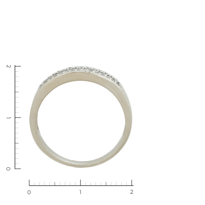 Кольцо из золота 585 пробы c 30 бриллиантами, Л 7100 9556 за 25200