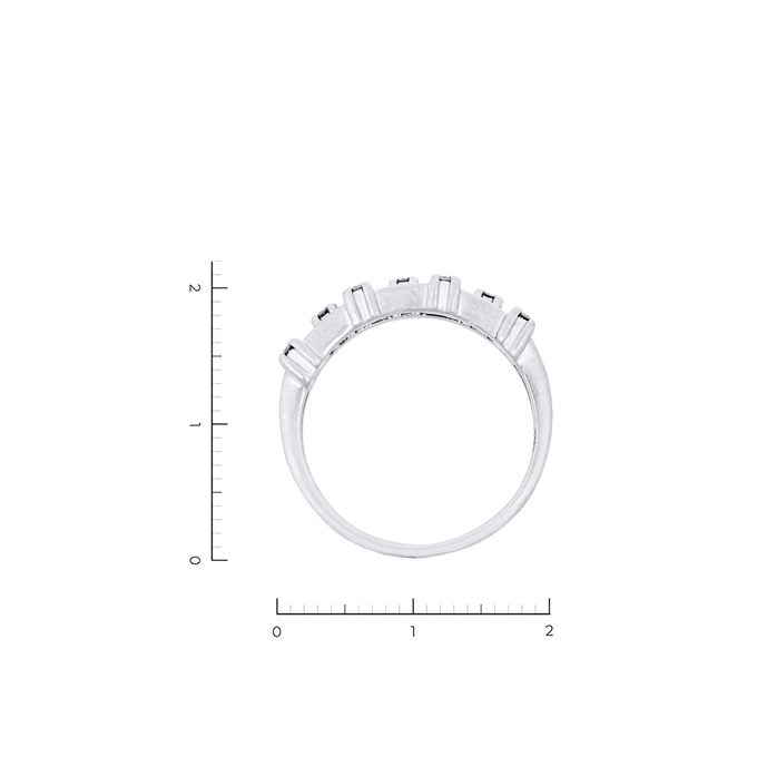 Кольцо из золота 750 пробы c 7 бриллиантами, Л 2800 3062 за 54000