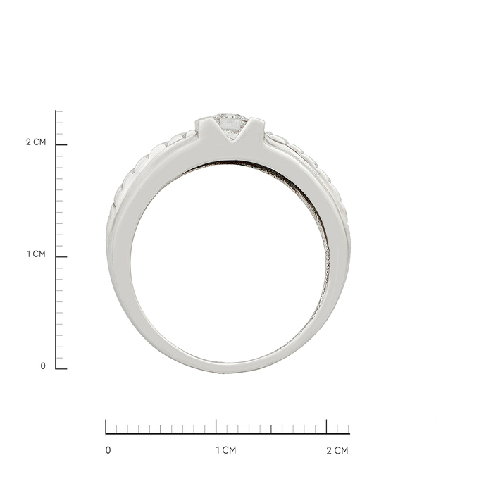 Кольцо из золота 585 пробы c бриллиантом, Л 2010 5755 за 88200