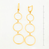 Серьги из красного золота 585 пробы