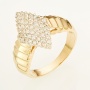 Кольцо из желтого золота 585 пробы c 49 бриллиантами Л52055700 фото 1