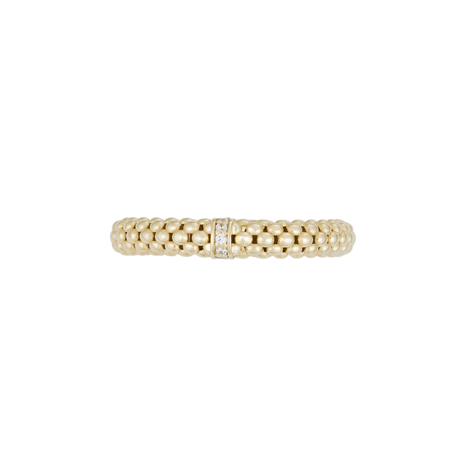 Кольцо из золота 585 пробы c фианитами, Л 2010 7237 за 14480