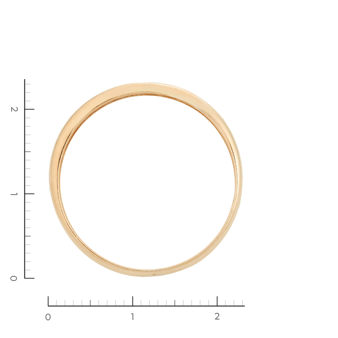 Кольцо из золота 585 пробы c 11 бриллиантами