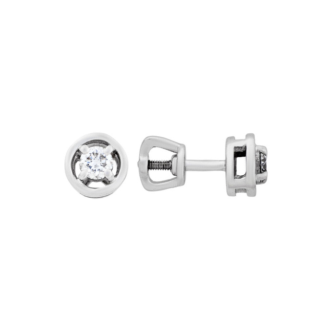 Серьги из золота 585 пробы с бриллиантами, Л 0909 7166 за 59200