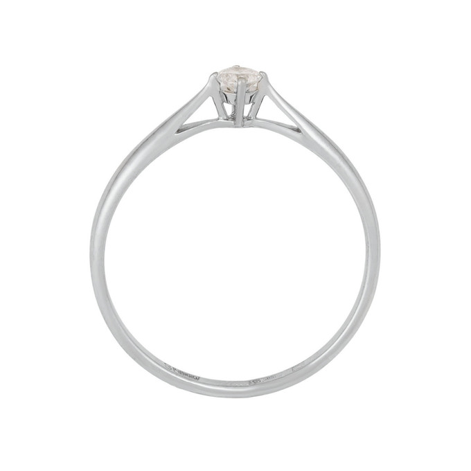 Кольцо из золота 585 пробы c бриллиантом