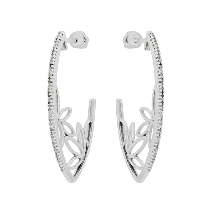 Серьги из золота 585 пробы с бриллиантами, Ц О007 4124 за 43500
