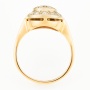 Кольцо из комбинированного золота 585 пробы c 19 бриллиантами Л73015715 фото 3