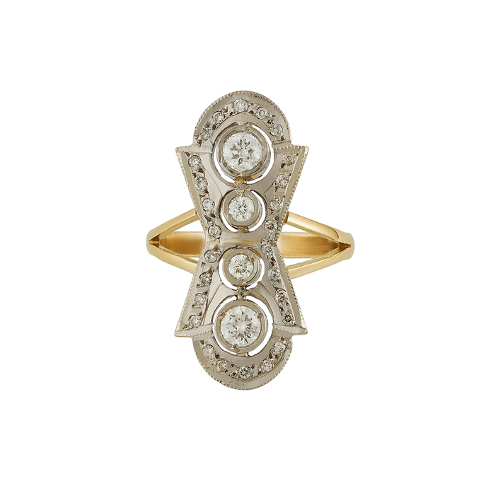 Кольцо из золота 750 пробы c бриллиантами, Л 0808 7960 за 119120