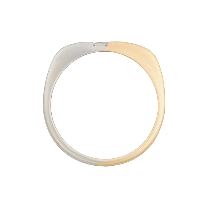 Кольцо из золота 585 пробы c бриллиантом, Л 4107 4502 за 63120