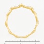 Кольцо из желтого золота 585 пробы c 3 бриллиантами Л33085502 фото 4