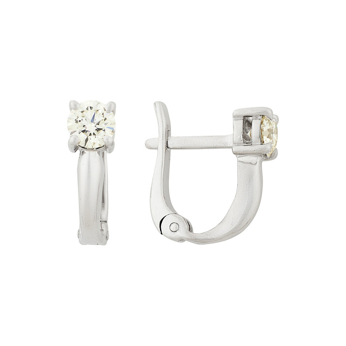 Серьги из золота 585 пробы c бриллиантами, Ц О007 2610 за 133000