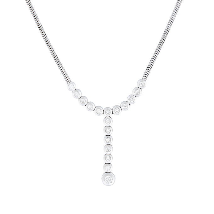 Колье из золота 585 пробы c бриллиантами, Л 2811 6633 за 142000