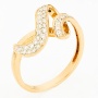 Кольцо из комбинированного золота 585 пробы c 36 бриллиантами Л37053175 фото 1